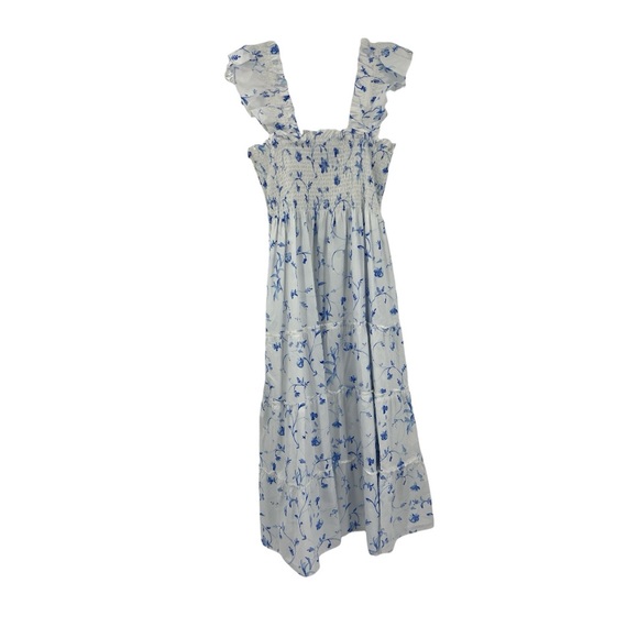 Hill House Blue Floral Midi Dress - Picture 2 of 10